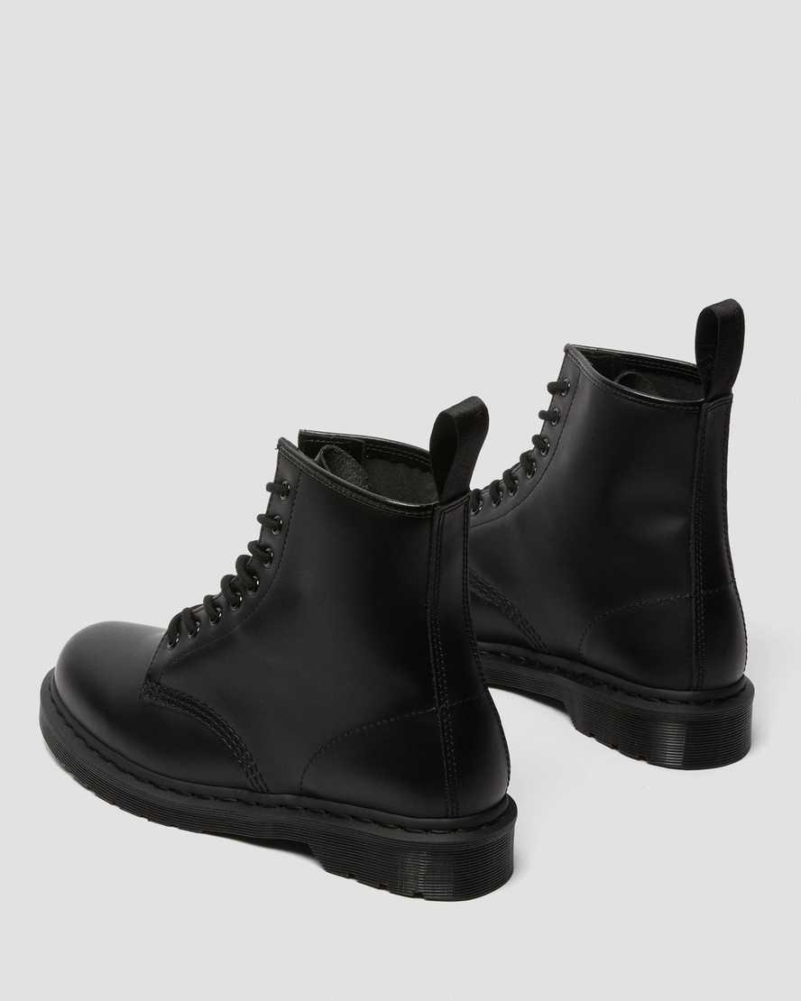 Dr Martens 1460 Mono Smooth Leather Lace Up Miesten Nilkkurit Mustat  Suomi |  8592FUJQD