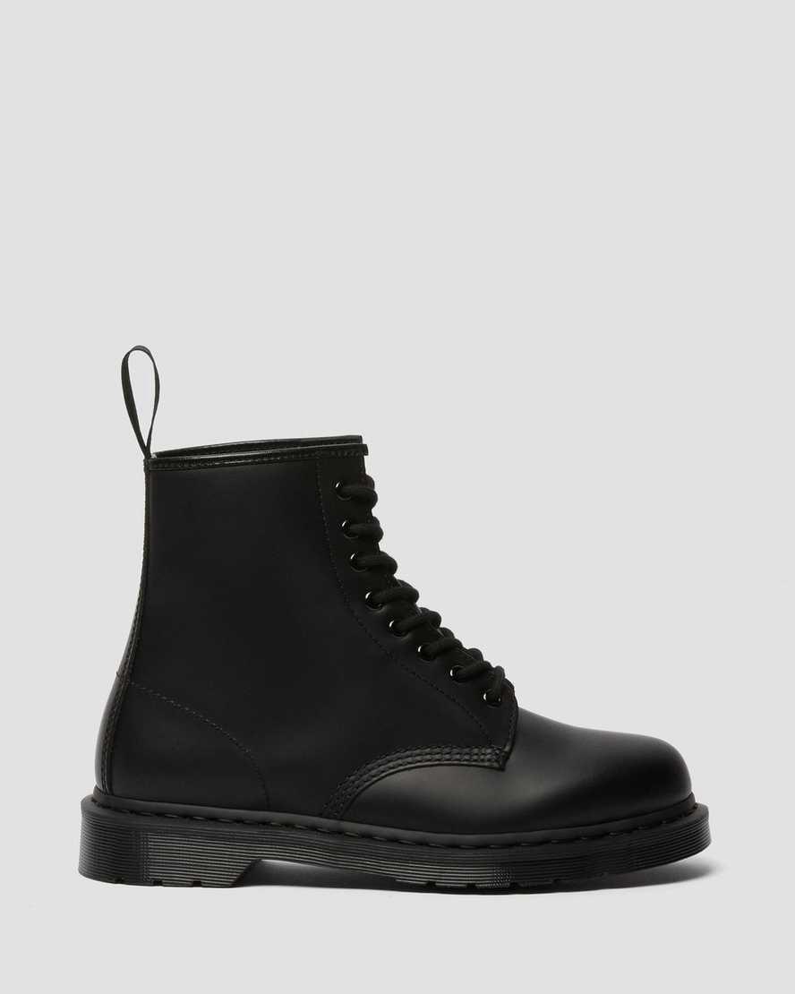 Dr Martens 1460 Mono Smooth Leather Lace Up Miesten Nilkkurit Mustat  Suomi |  8592FUJQD