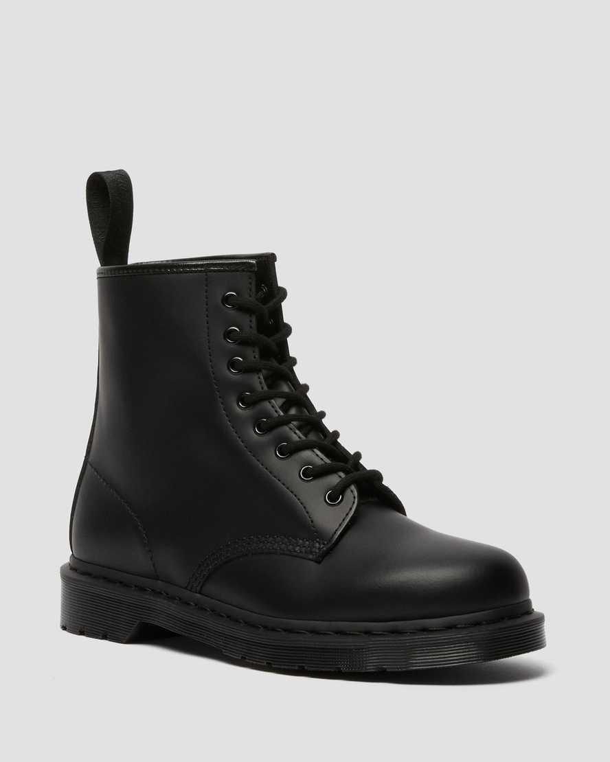 Dr Martens 1460 Mono Smooth Leather Lace Up Miesten Nilkkurit Mustat  Suomi |  8592FUJQD