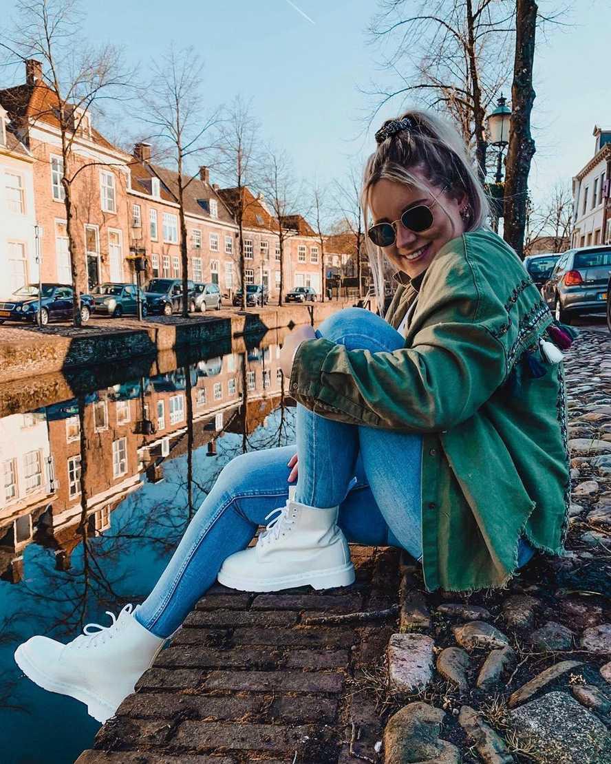 Dr Martens 1460 Mono Smooth Leather Naisten Nauhasaappaat Valkoinen  Suomi |  5973FTJKG