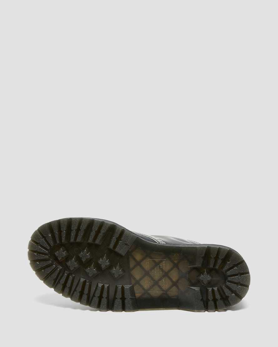 Dr Martens 1460 Pascal Bex Leather Contrast Lace Up Naisten Platform Saappaat Mustat Valkoinen  Suomi |  3476QYXMN