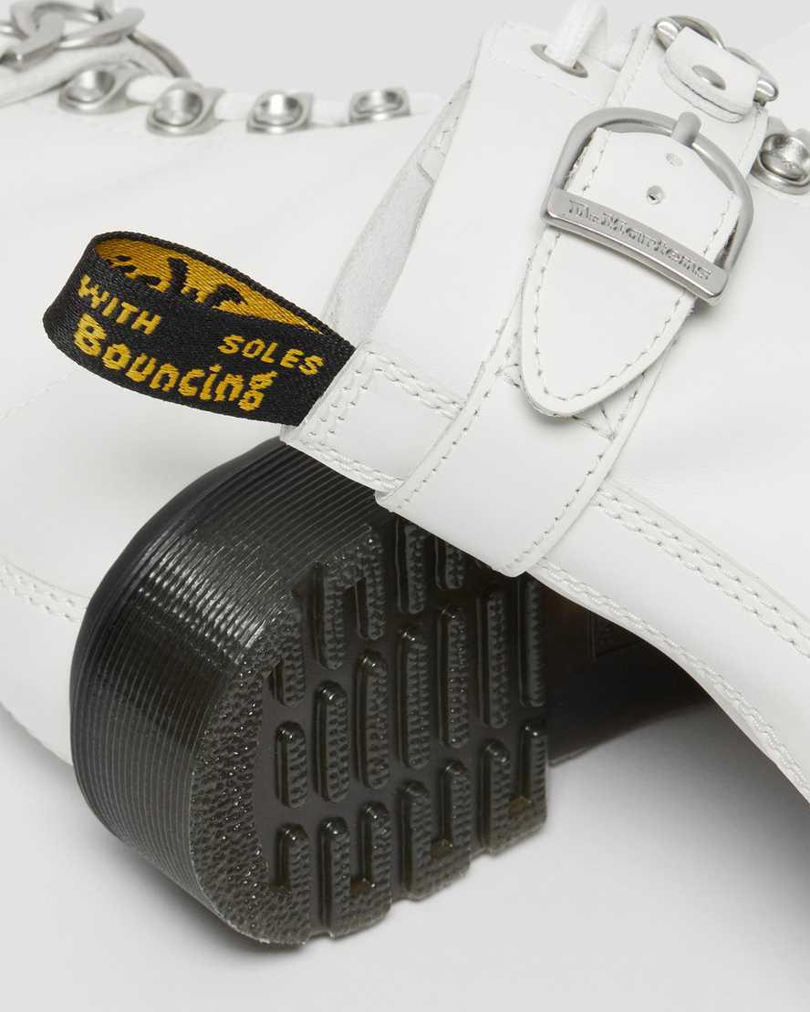 Dr Martens 1460 Pascal Chain Leather Naisten Nauhasaappaat Valkoinen  Suomi |  2540ANPLD