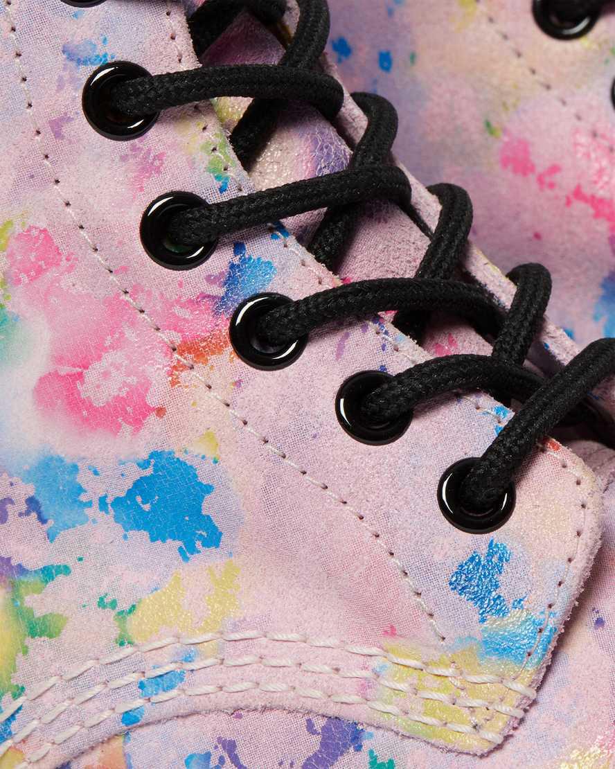 Dr Martens 1460 Pascal Confetti Suede Lace Up Naisten Nilkkurit Pinkki  Suomi |  2496EFQZV