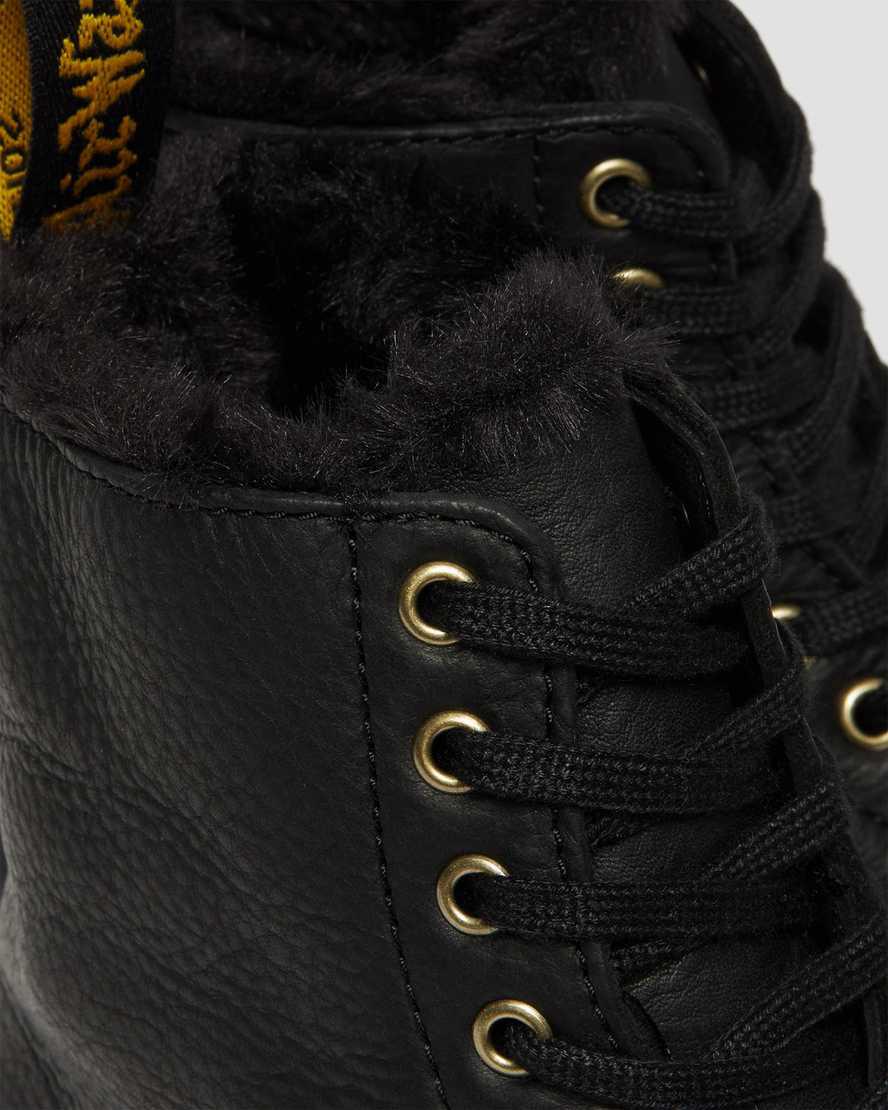 Dr Martens 1460 Pascal Faux Fur Lined Miesten Nauhasaappaat Mustat  Suomi |  0487DIROA