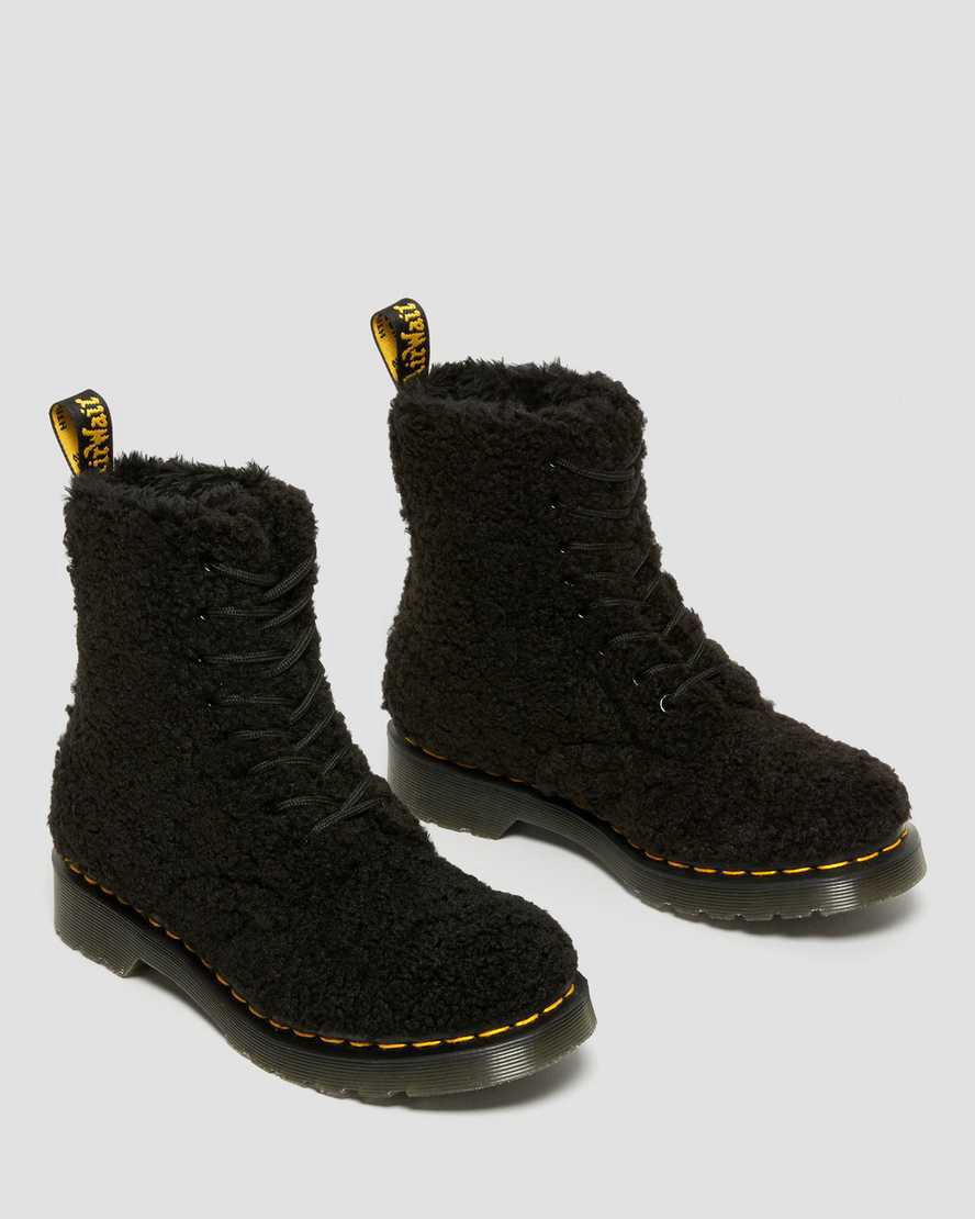 Dr Martens 1460 Pascal Faux Shearling Naisten Nilkkurit Mustat  Suomi |  1043GHUBR