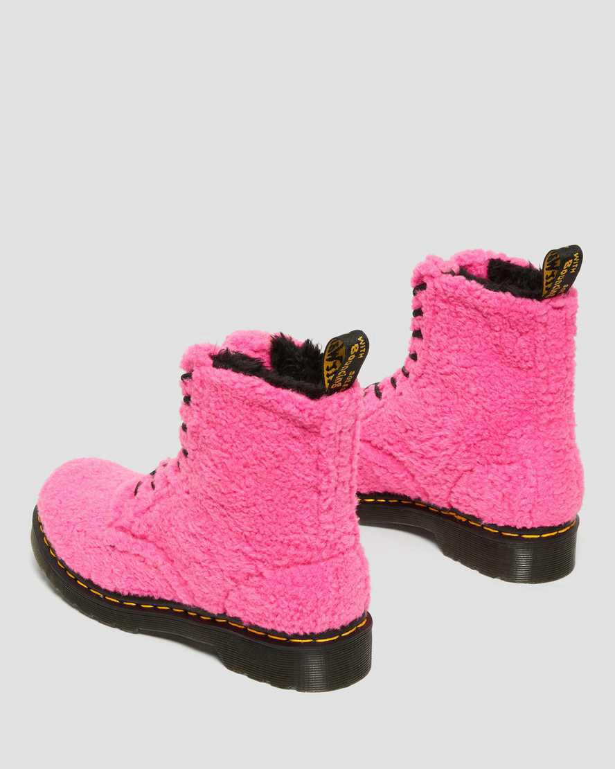 Dr Martens 1460 Pascal Faux Shearling Naisten Talvisaappaat Pinkki  Suomi |  7918SCMHX