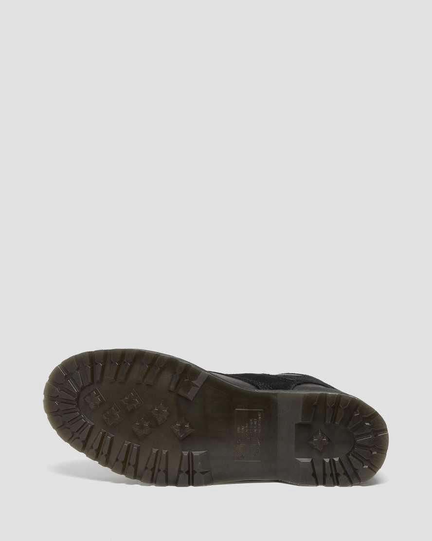 Dr Martens 1460 Pascal Leather & Suede Lace Up Miesten Nilkkurit Mustat  Suomi |  8592OILGA