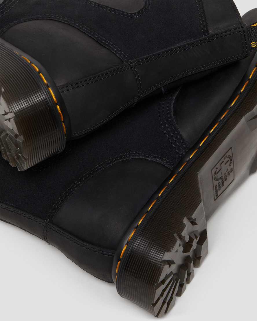 Dr Martens 1460 Pascal Leather & Suede Miesten Nauhasaappaat Mustat  Suomi |  0896WIBTZ