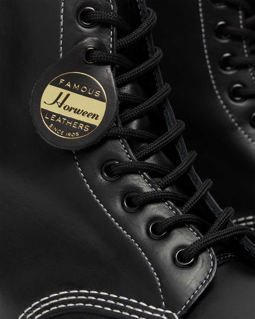 Dr Martens 1460 Pascal Made in England Cavalier Leather Miesten Nauhasaappaat Mustat  Suomi |  4196QAVUO