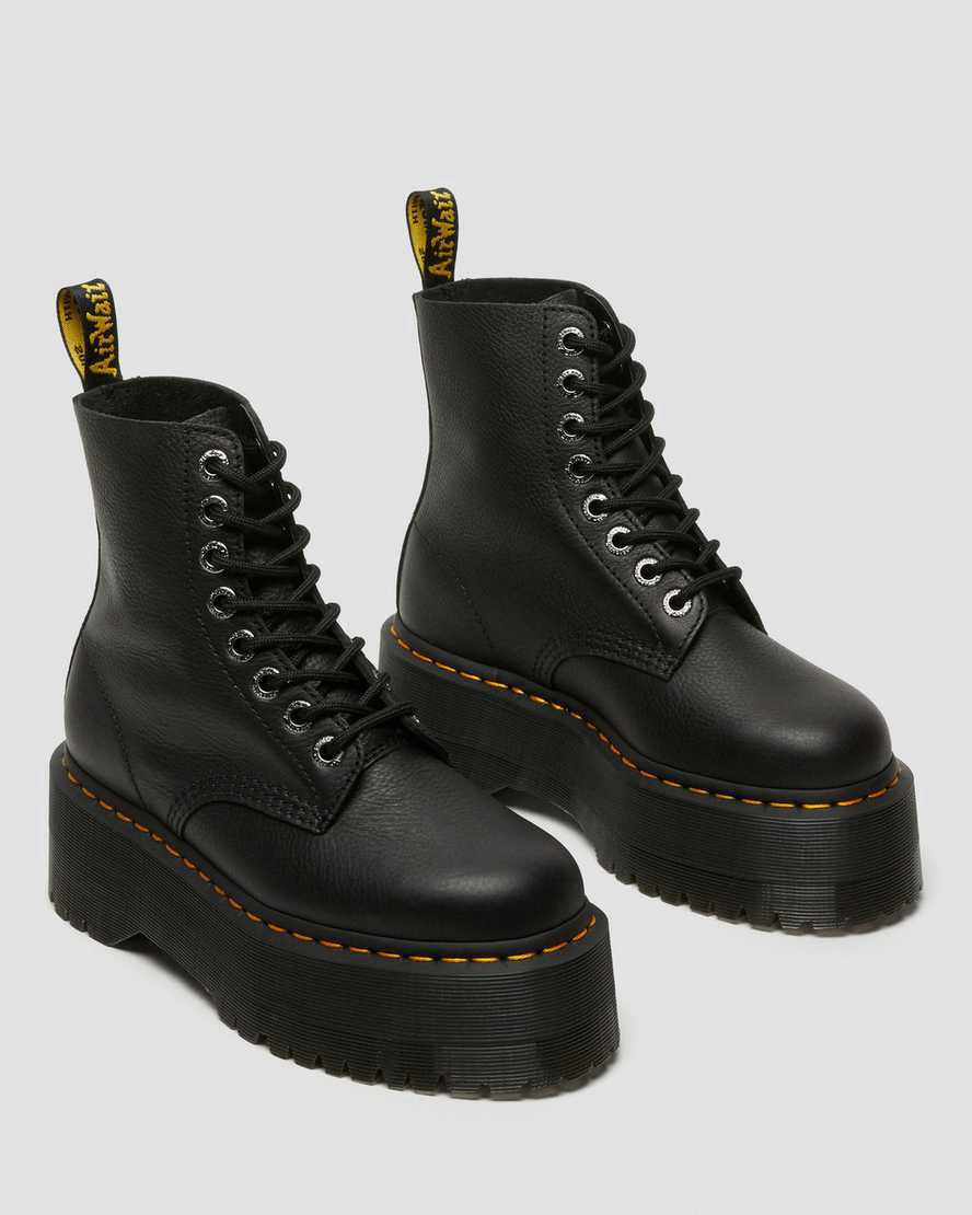 Dr Martens 1460 Pascal Max Leather Platform Naisten Nilkkurit Mustat  Suomi |  2140PRVAM