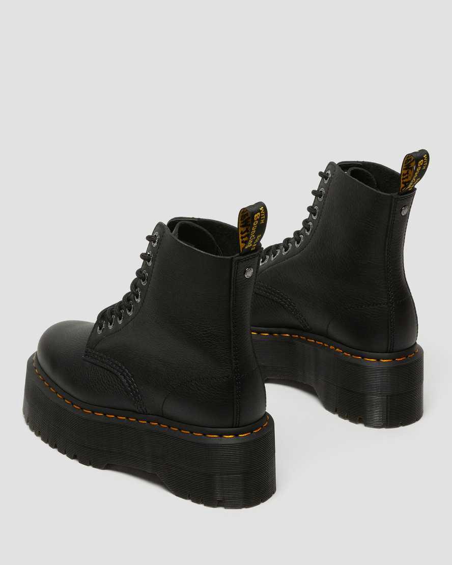 Dr Martens 1460 Pascal Max Leather Platform Naisten Nilkkurit Mustat  Suomi |  2140PRVAM