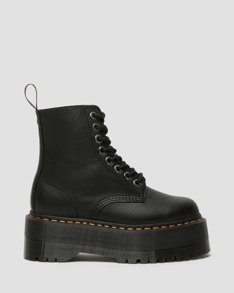 Dr Martens 1460 Pascal Max Leather Platform Naisten Nilkkurit Mustat  Suomi |  2140PRVAM