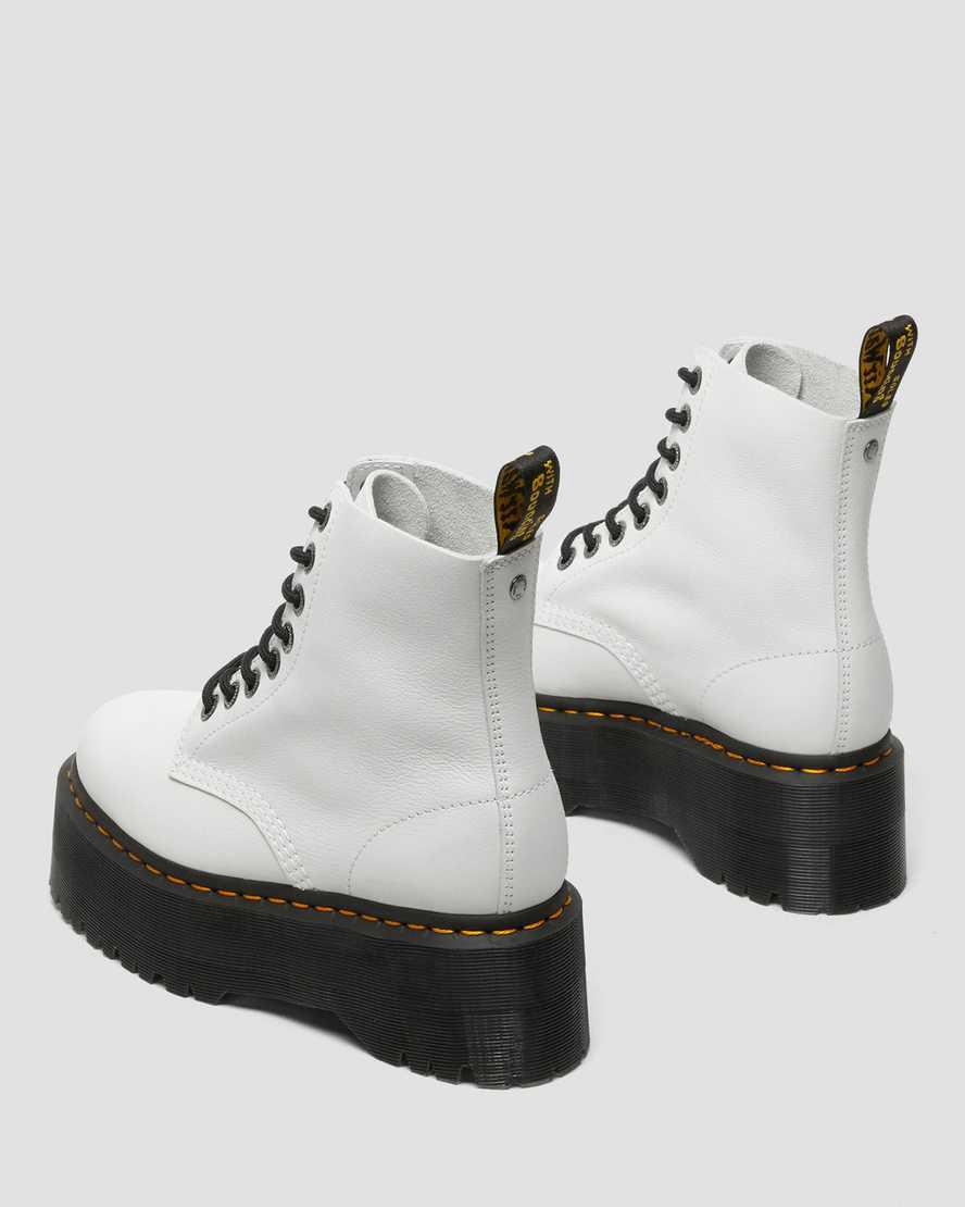 Dr Martens 1460 Pascal Max Leather Platform Naisten Nauhasaappaat Valkoinen  Suomi |  2170SKIHU