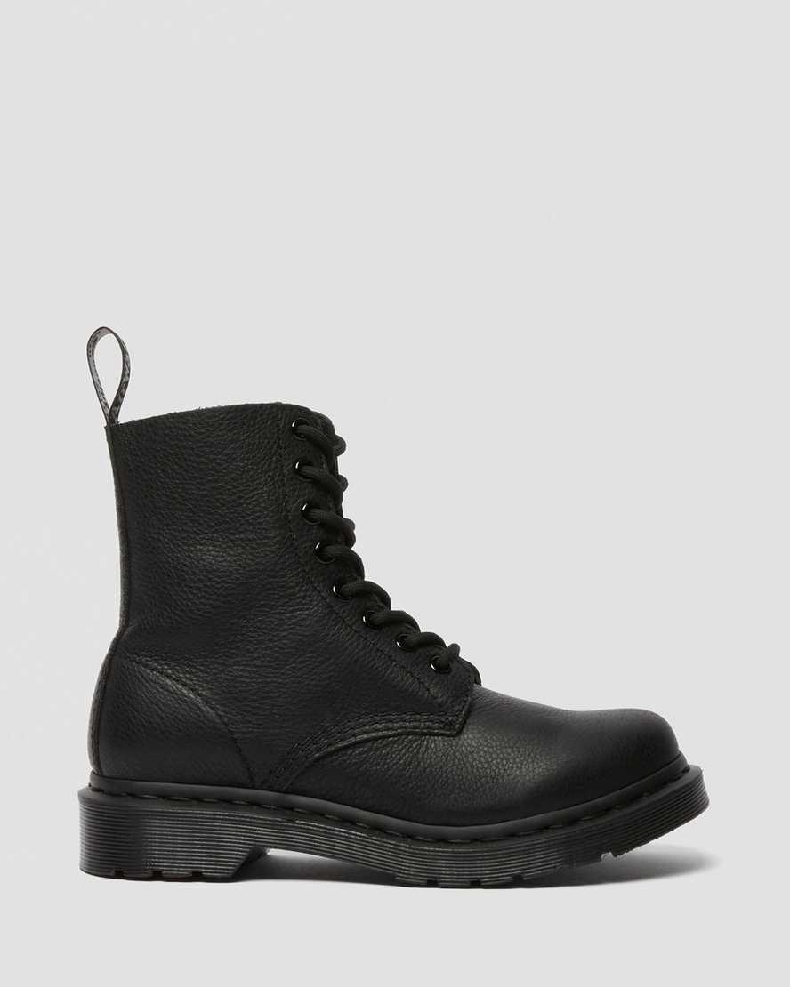 Dr Martens 1460 Pascal Mono Lace Up Naisten Nilkkurit Mustat  Suomi |  8647HFPWU