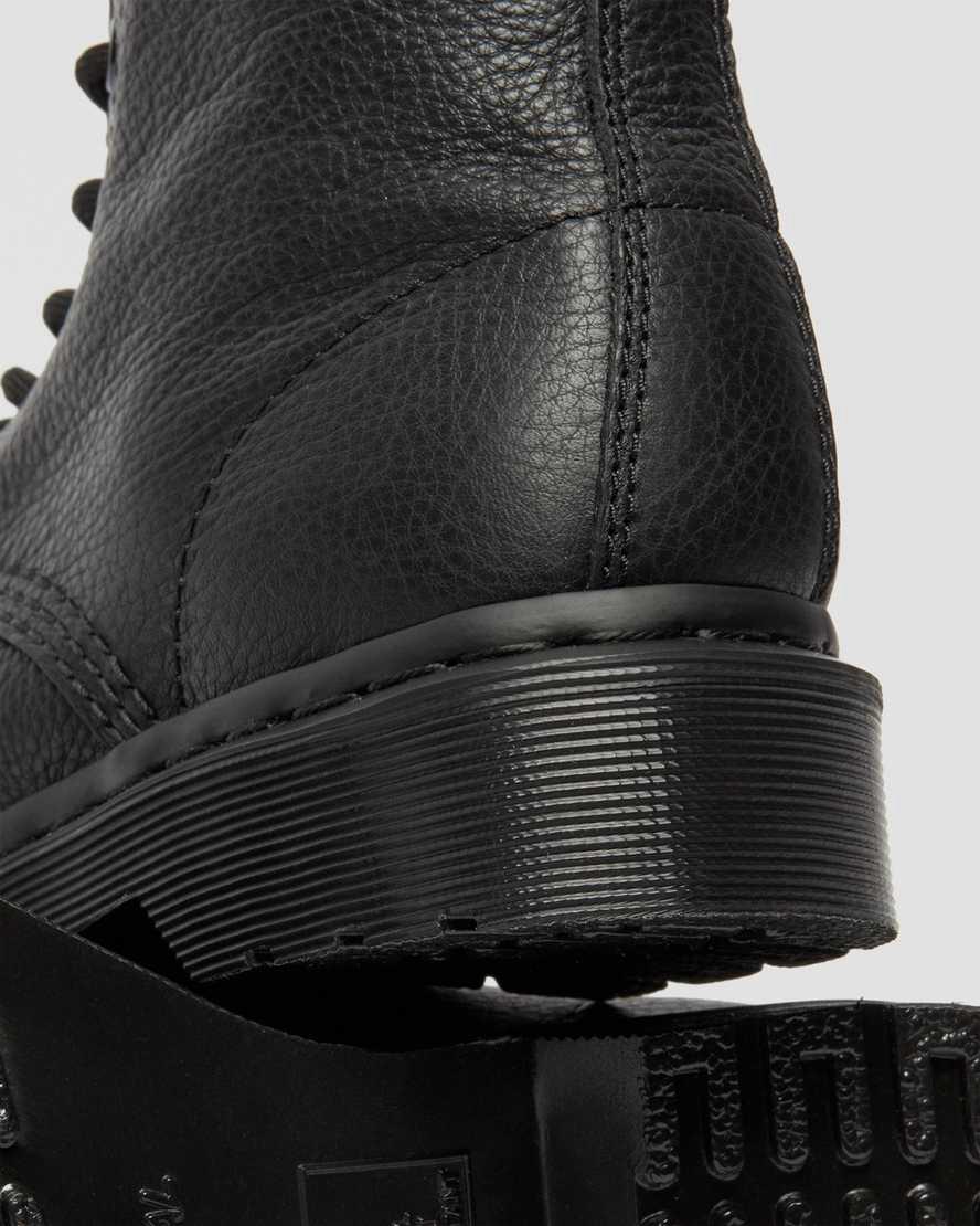 Dr Martens 1460 Pascal Mono Lace Up Naisten Nilkkurit Mustat  Suomi |  8647HFPWU