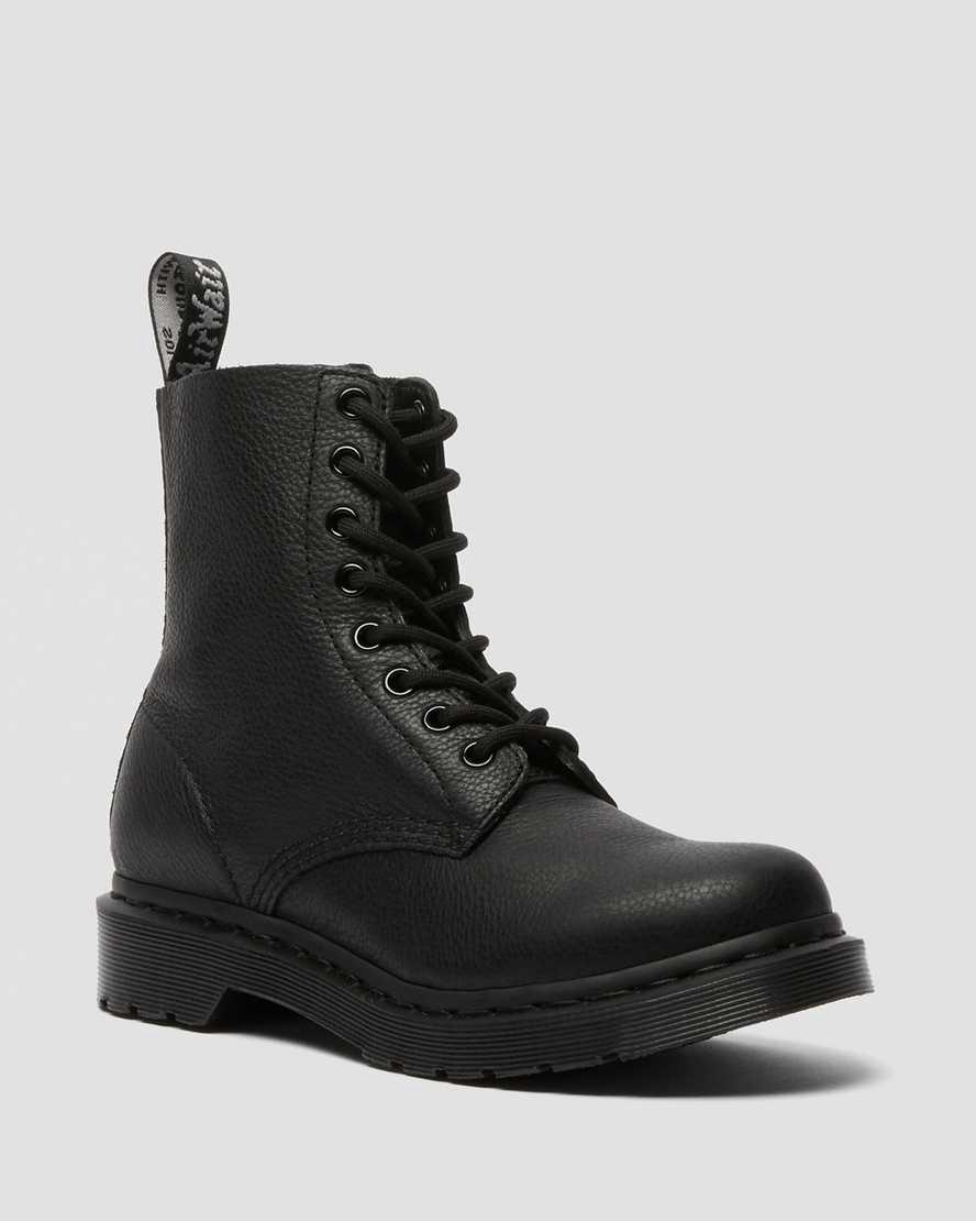 Dr Martens 1460 Pascal Mono Lace Up Naisten Nilkkurit Mustat  Suomi |  8647HFPWU