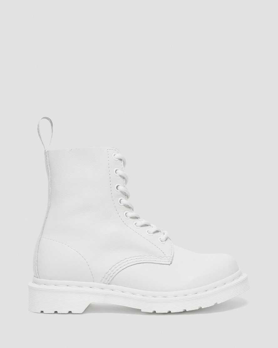 Dr Martens 1460 Pascal Mono Naisten Nauhasaappaat Valkoinen  Suomi |  2348ZMLQX