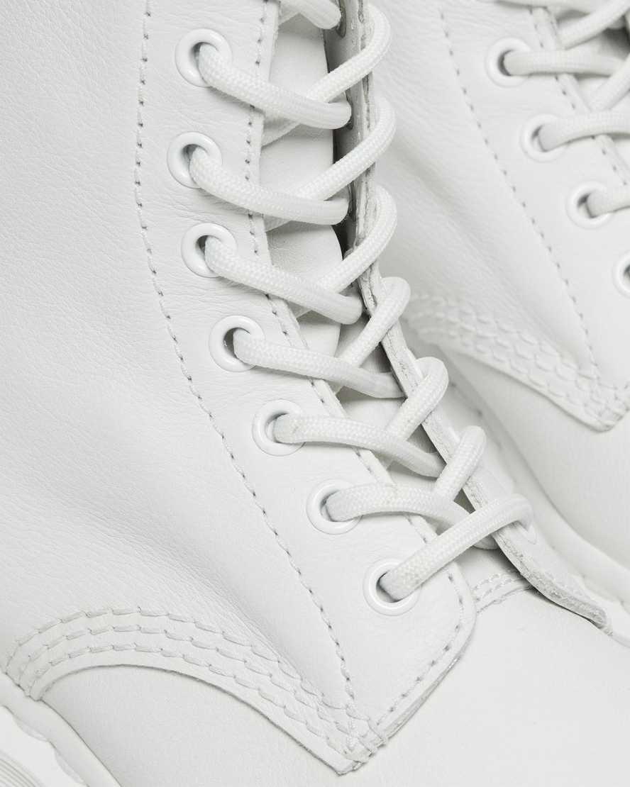 Dr Martens 1460 Pascal Mono Naisten Nauhasaappaat Valkoinen  Suomi |  2348ZMLQX