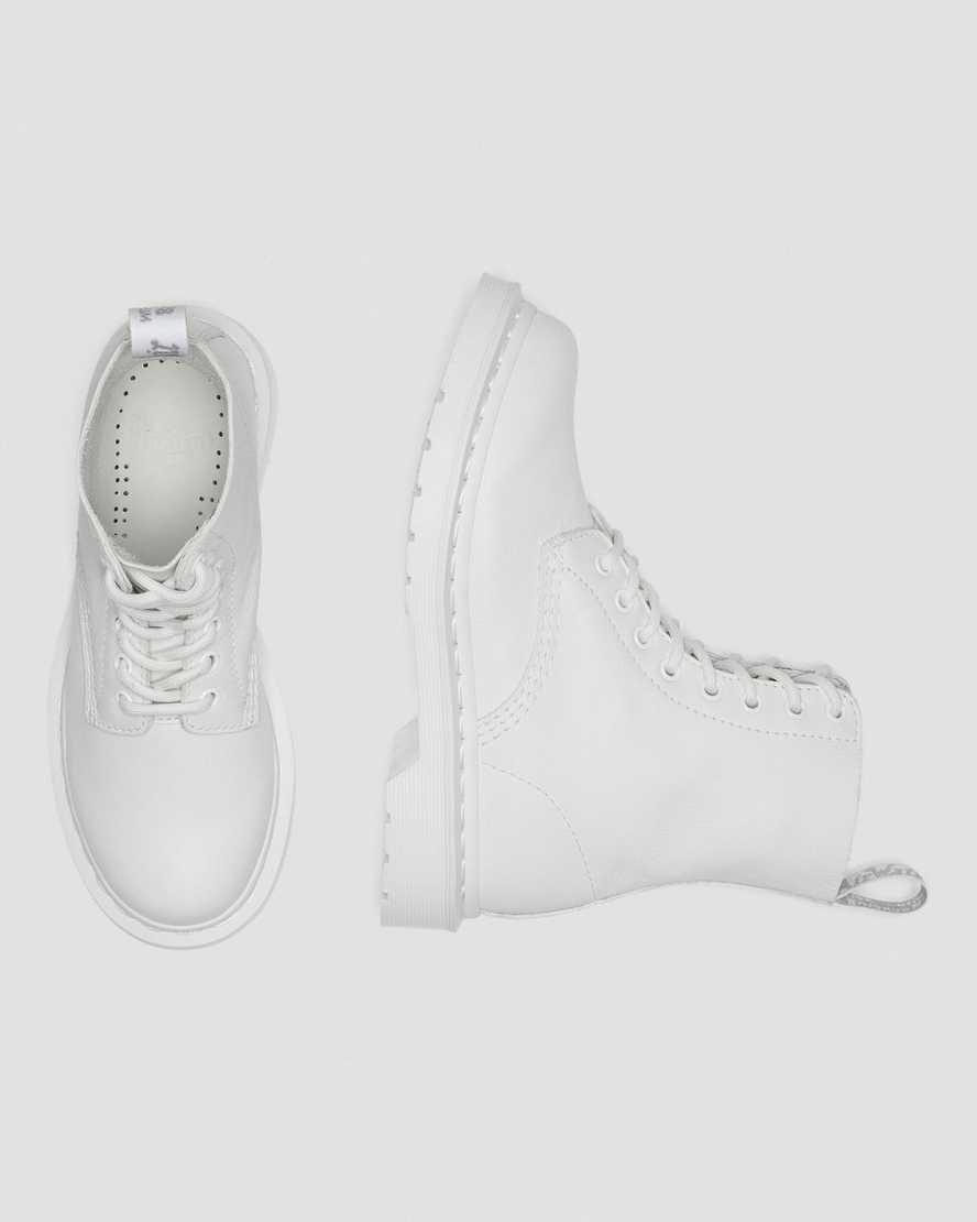 Dr Martens 1460 Pascal Mono Naisten Nauhasaappaat Valkoinen  Suomi |  2348ZMLQX