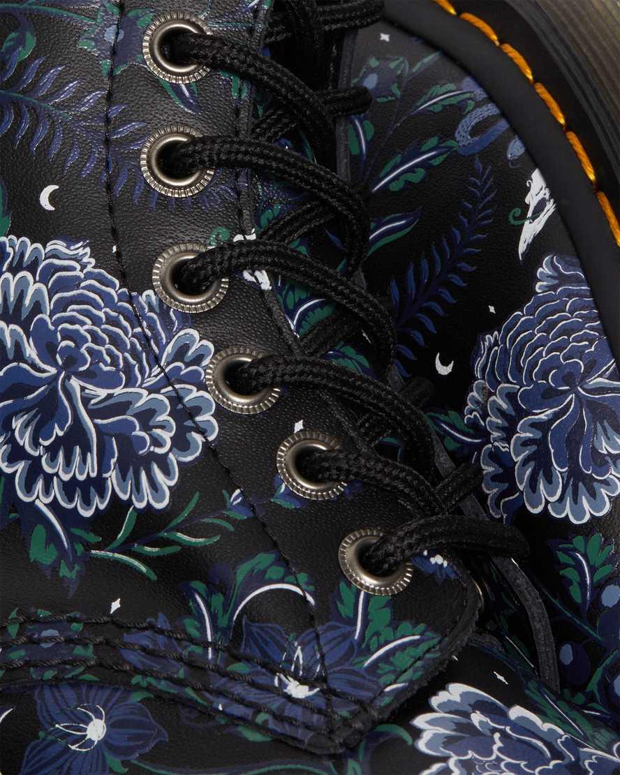 Dr Martens 1460 Pascal Mystic Floral Lace Up Naisten Nilkkurit Mustat  Suomi |  2839BUZRG