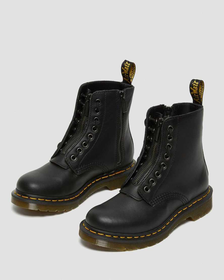 Dr Martens 1460 Pascal Nappa Zipper Naisten Nauhasaappaat Mustat  Suomi |  4096BYAPW
