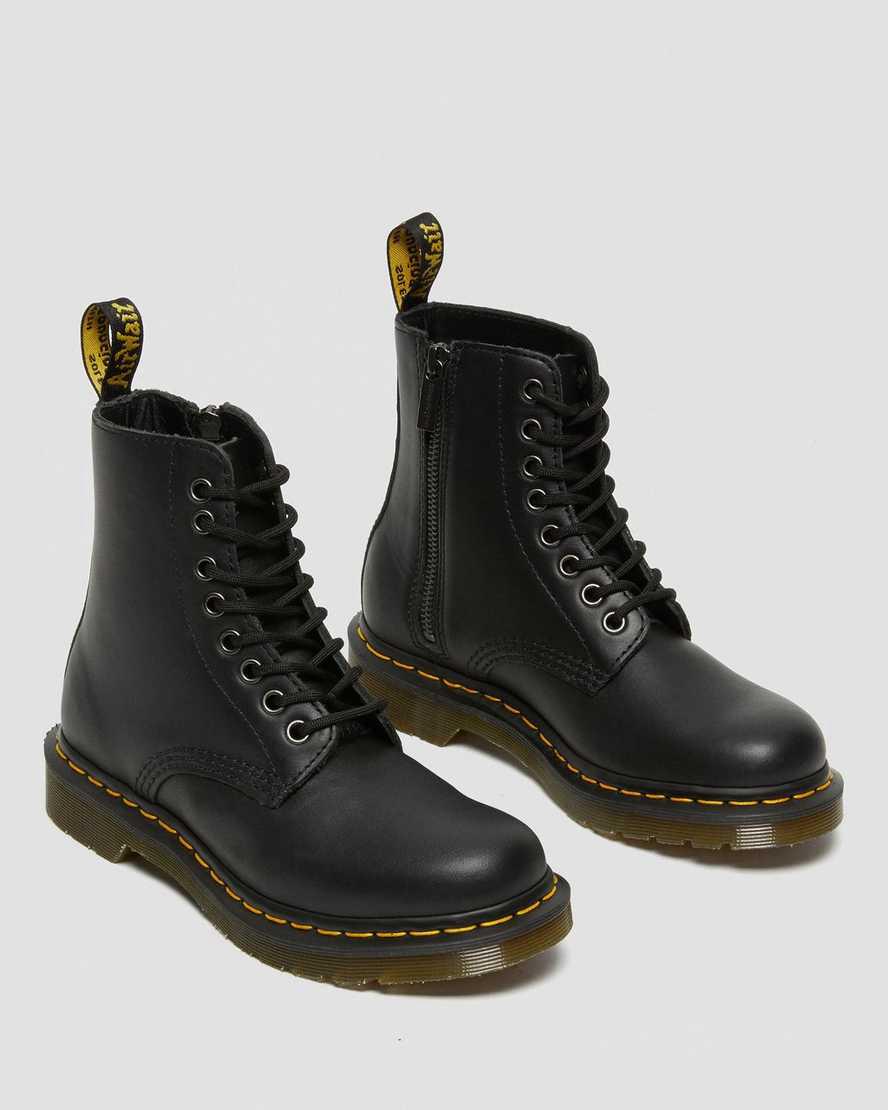 Dr Martens 1460 Pascal Nappa Zipper Naisten Nauhasaappaat Mustat  Suomi |  4096BYAPW