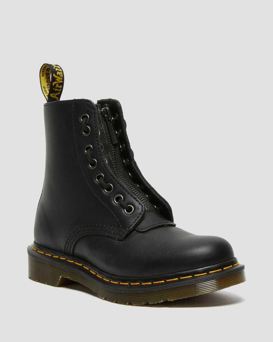 Dr Martens 1460 Pascal Nappa Zipper Naisten Nauhasaappaat Mustat  Suomi |  4096BYAPW