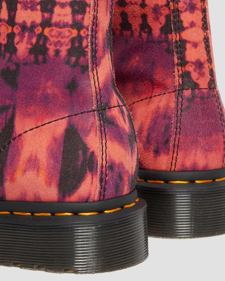 Dr Martens 1460 Pascal Tie Dye Leather Lace Up Naisten Nilkkurit Violetit  Suomi |  3824KUCWO