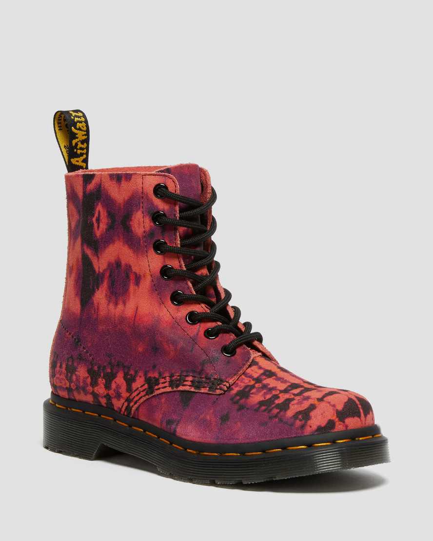 Dr Martens 1460 Pascal Tie Dye Leather Lace Up Naisten Nilkkurit Violetit  Suomi |  3824KUCWO