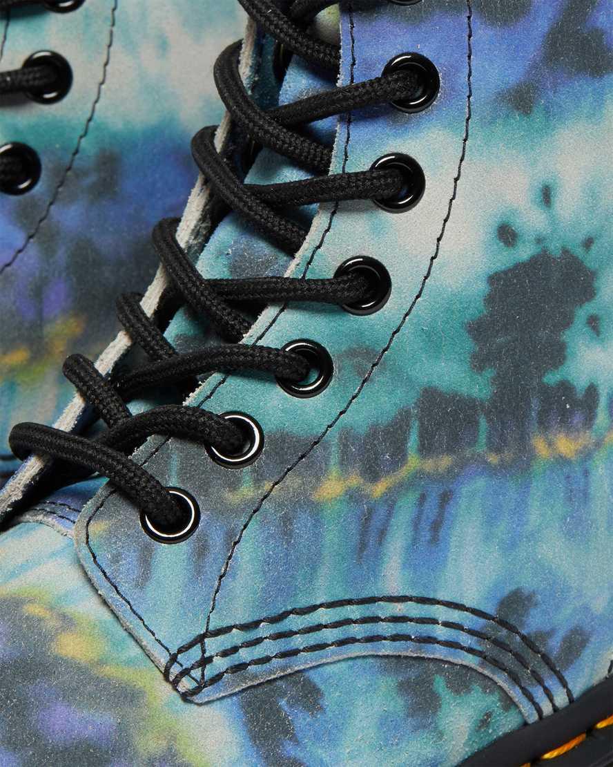 Dr Martens 1460 Pascal Tie Dye Leather Naisten Nauhasaappaat Sininen  Suomi |  3965NAETG