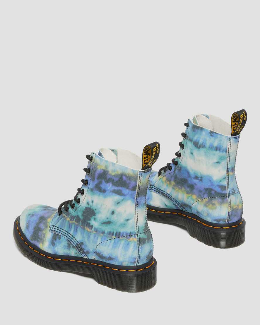Dr Martens 1460 Pascal Tie Dye Leather Naisten Nauhasaappaat Sininen  Suomi |  3965NAETG