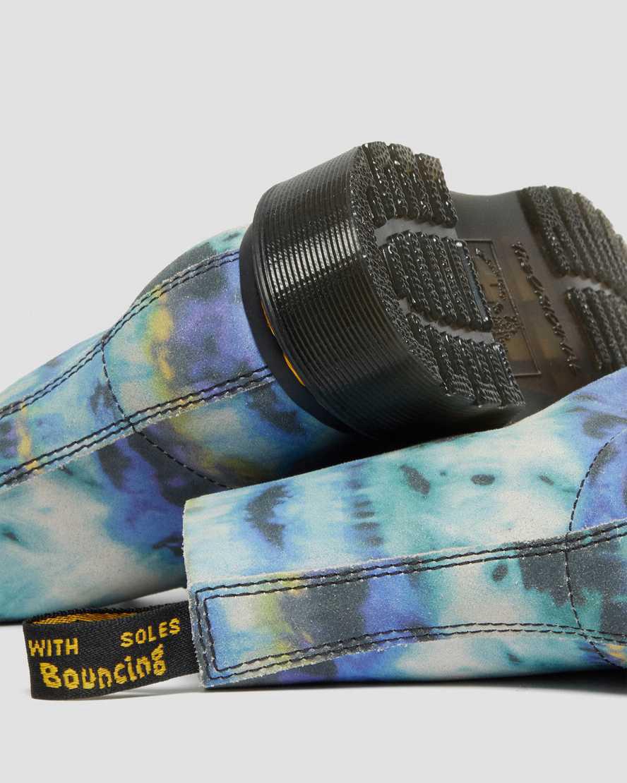 Dr Martens 1460 Pascal Tie Dye Leather Naisten Nauhasaappaat Sininen  Suomi |  3965NAETG