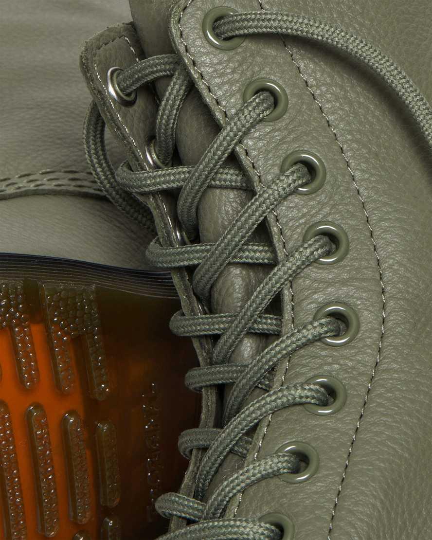 Dr Martens 1460 Pascal Virginia Leather Naisten Nauhasaappaat Khaki Vihreä  Suomi |  2386QUZXM