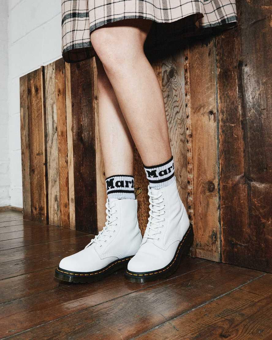 Dr Martens 1460 Pascal Virginia Leather Naisten Nilkkurit Valkoinen  Suomi |  5803FPKVL