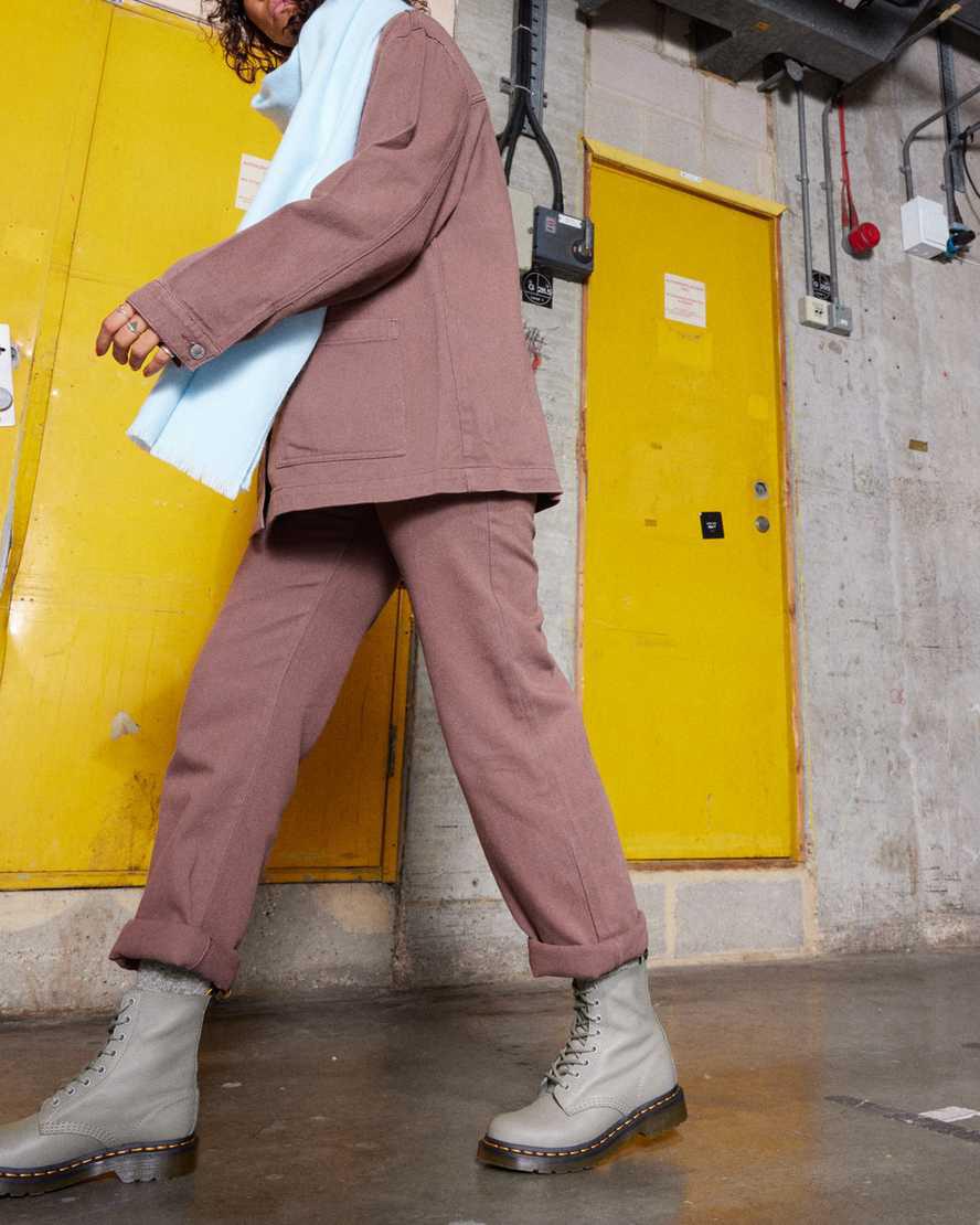 Dr Martens 1460 Pascal Virginia Leather Naisten Nilkkurit Harmaat  Suomi |  7260PQLYI
