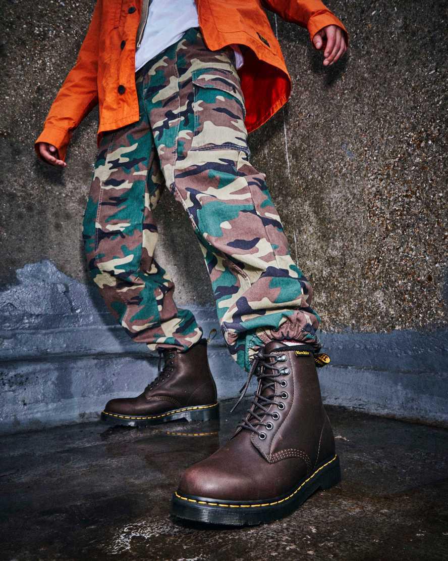 Dr Martens 1460 Pascal Warmwair Leather Lace Up Miesten Talvisaappaat Tummanruskea  Suomi |  2904PEGJX