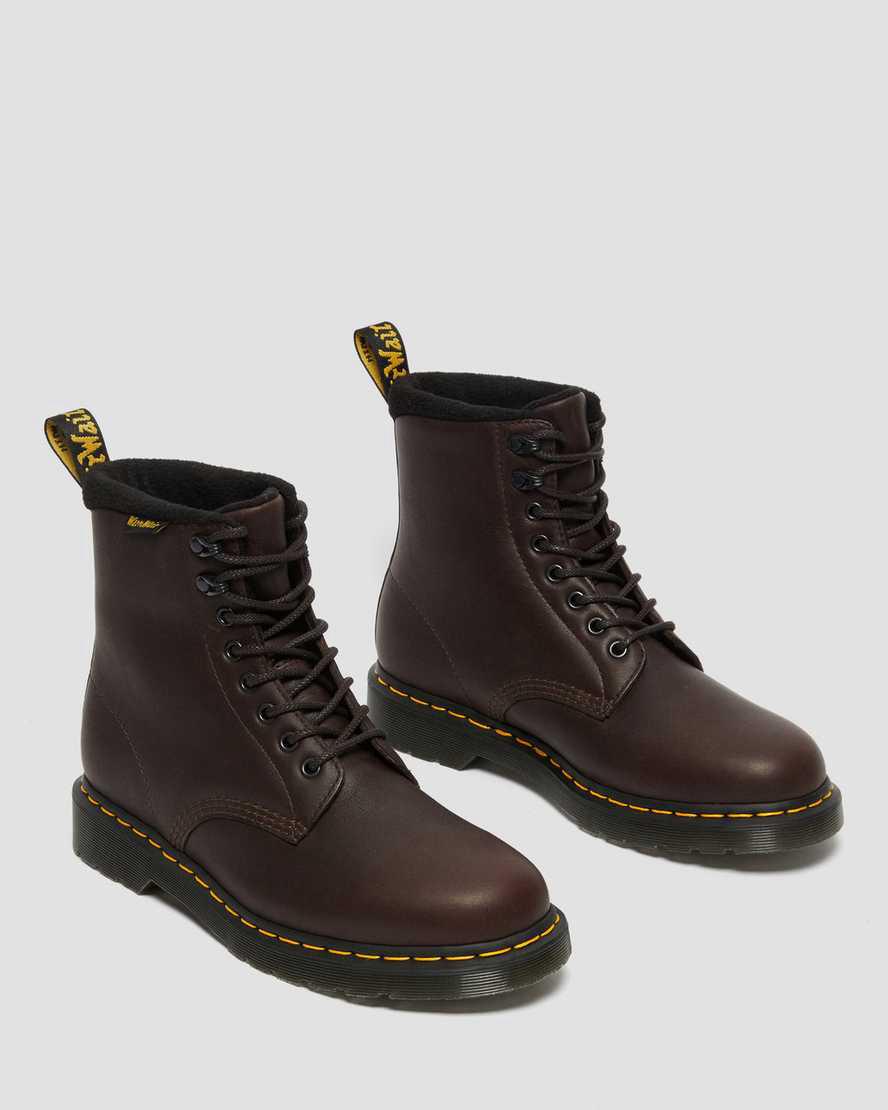 Dr Martens 1460 Pascal Warmwair Leather Lace Up Naisten Nilkkurit Tummanruskea  Suomi |  3219QEVID