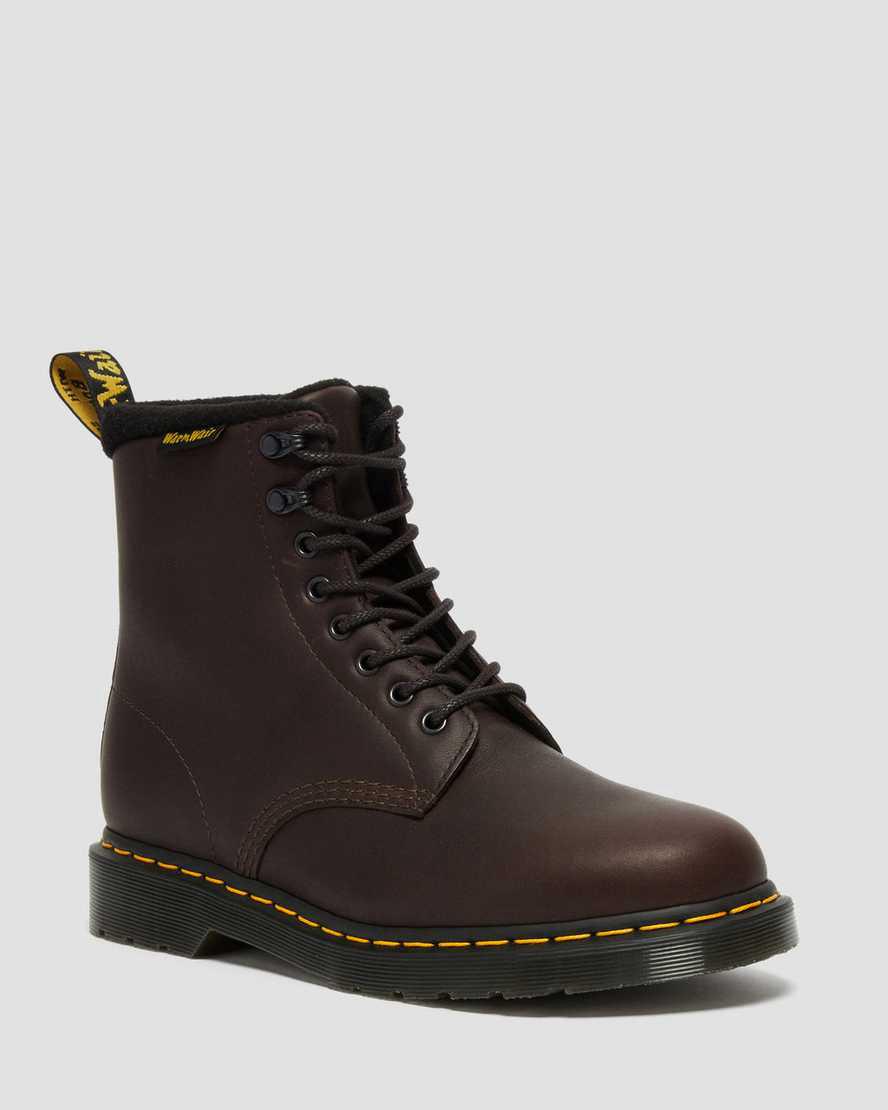 Dr Martens 1460 Pascal Warmwair Leather Lace Up Naisten Nilkkurit Tummanruskea  Suomi |  3219QEVID