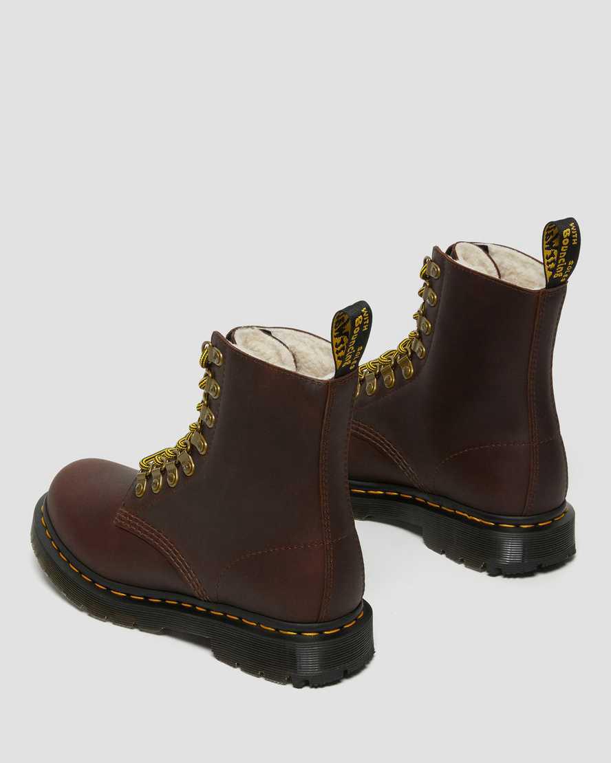 Dr Martens 1460 Pascal Wintergrip Leather Lace Up Naisten Nilkkurit Ruskea  Suomi |  2187DQGMB