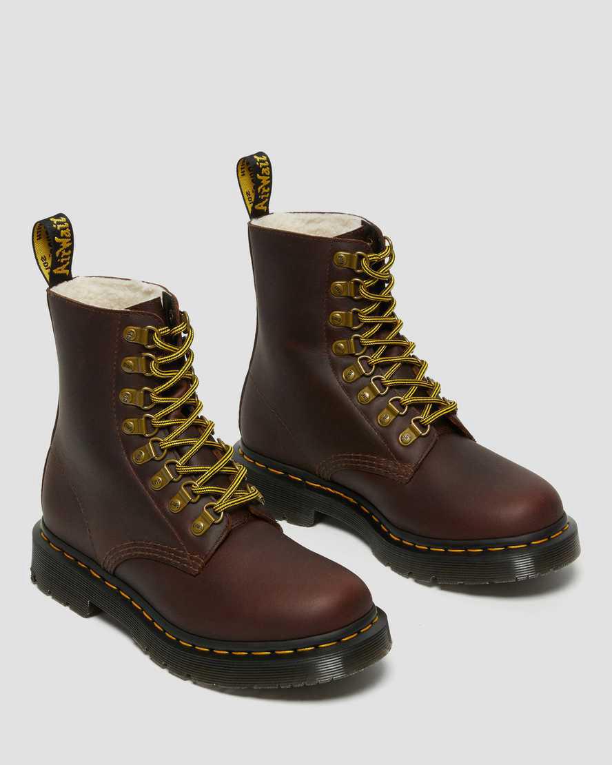 Dr Martens 1460 Pascal Wintergrip Leather Naisten Nauhasaappaat Ruskea  Suomi |  8051SERIU