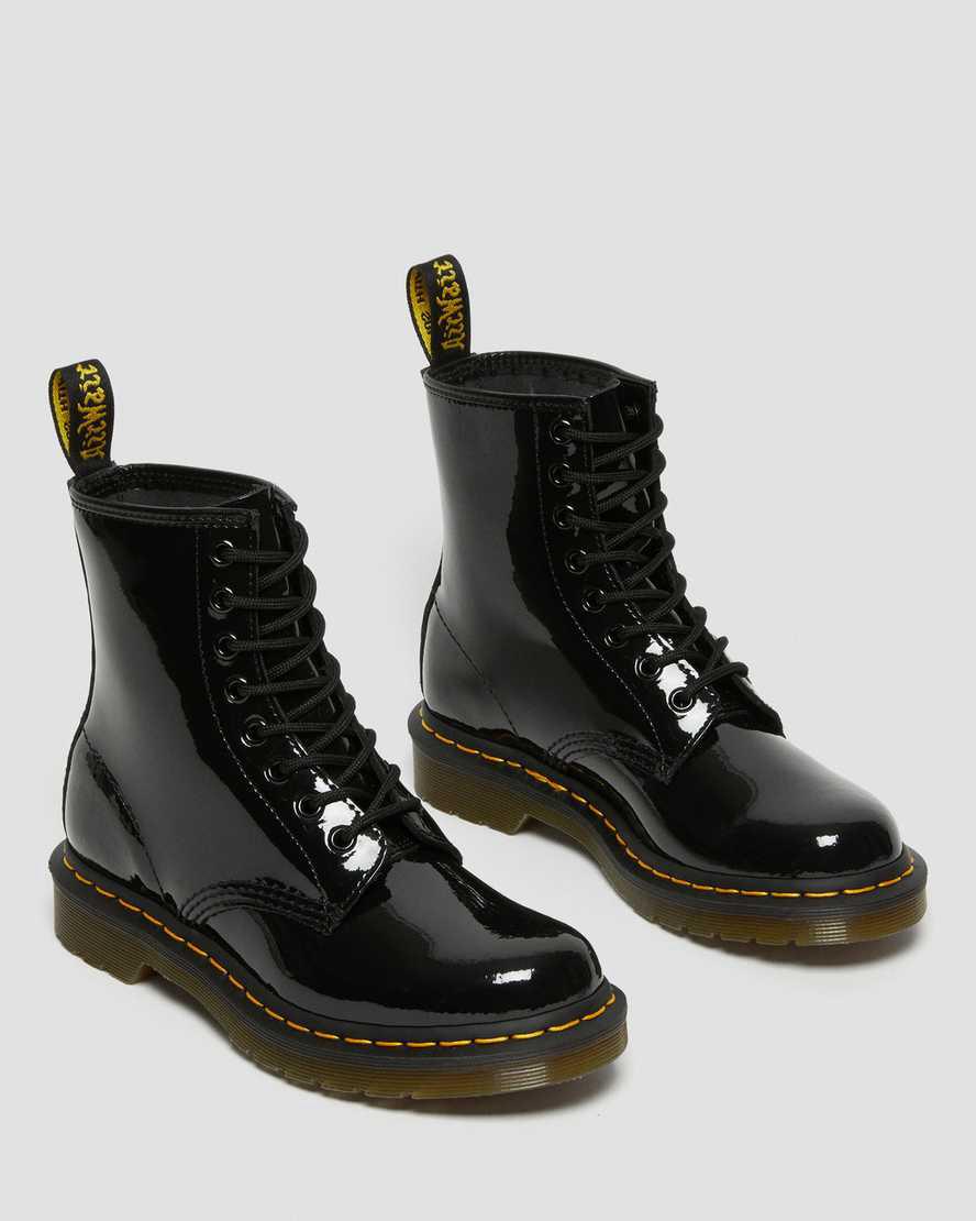 Dr Martens 1460 Patent Leather Lace Up Naisten Nilkkurit Mustat  Suomi |  1390COSKG