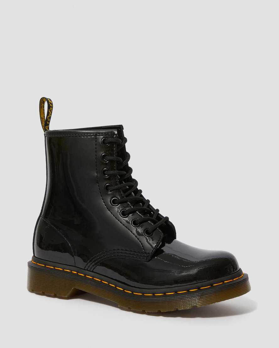 Dr Martens 1460 Patent Leather Lace Up Naisten Nilkkurit Mustat  Suomi |  1390COSKG