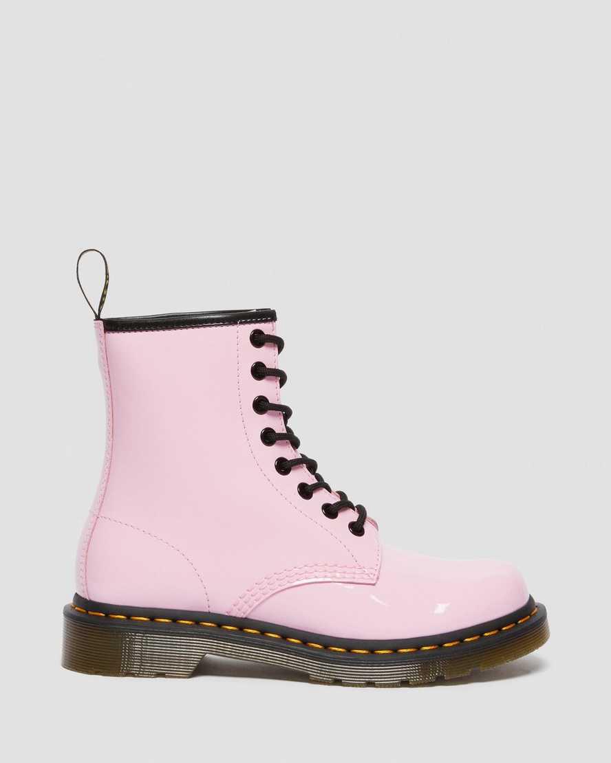 Dr Martens 1460 Patent Leather Lace Up Naisten Nilkkurit Pinkki  Suomi |  3748ZILFD