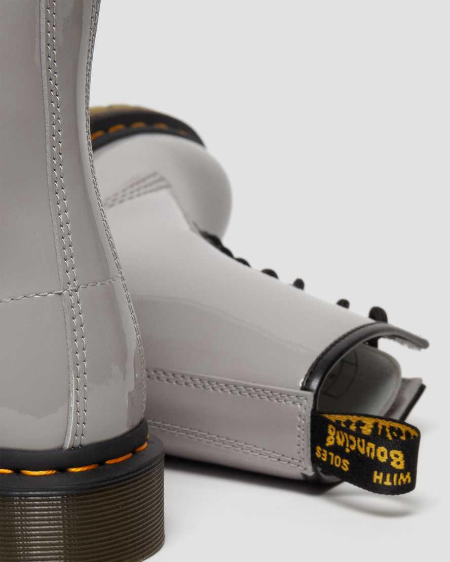 Dr Martens 1460 Patent Leather Lace Up Naisten Nilkkurit Harmaat  Suomi |  5691YATNE