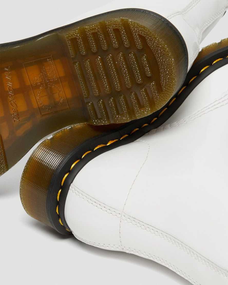 Dr Martens 1460 Patent Leather Lace Up Naisten Nilkkurit Valkoinen  Suomi |  7649IRFZQ