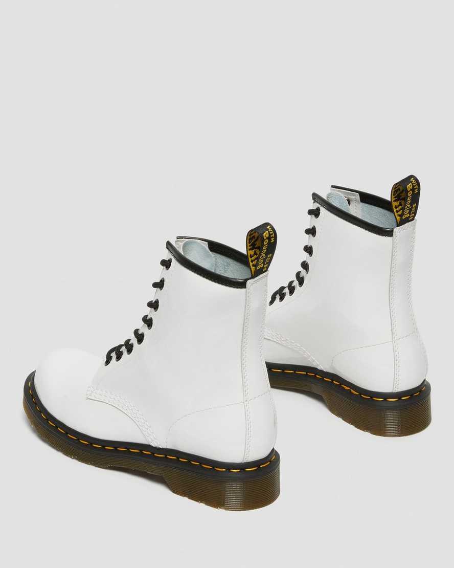 Dr Martens 1460 Patent Leather Lace Up Naisten Nilkkurit Valkoinen  Suomi |  7649IRFZQ