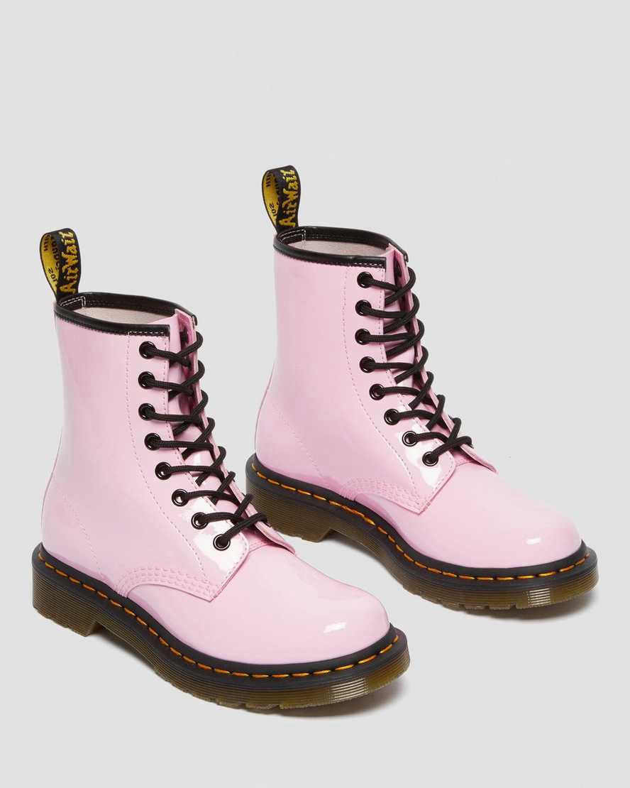 Dr Martens 1460 Patent Leather Naisten Nauhasaappaat Pinkki  Suomi |  3651LVFPB
