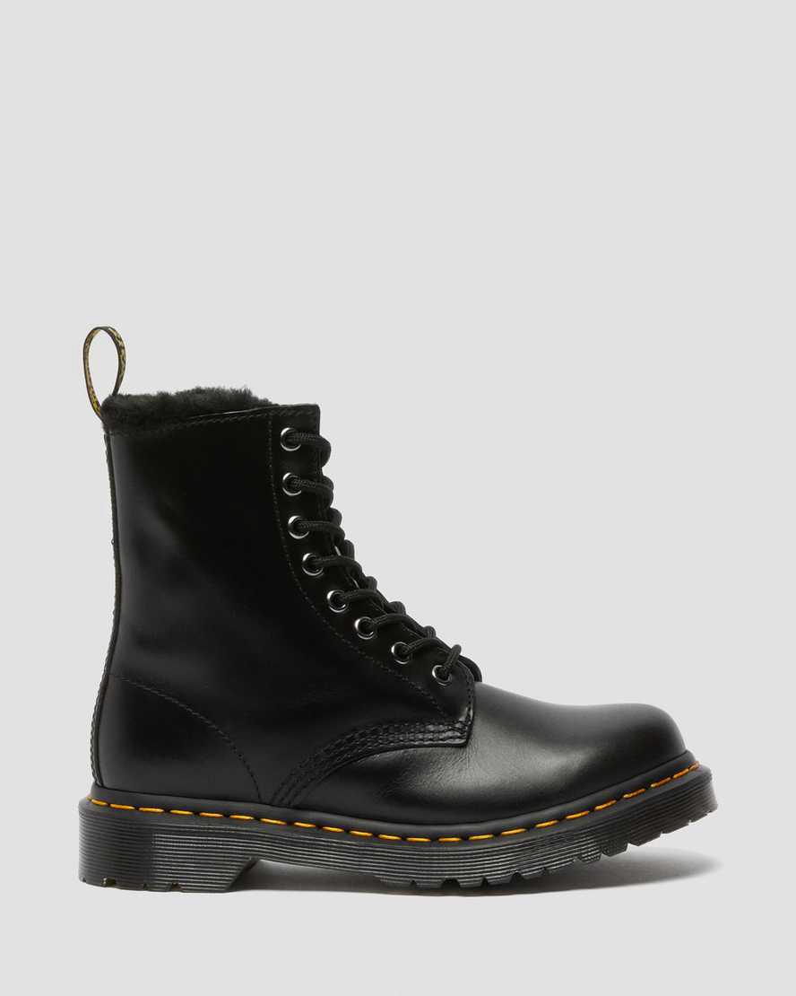 Dr Martens 1460 Serena Faux Fur Lined Lace Up Naisten Nilkkurit Tummanharmaat  Suomi |  8615CGJOU
