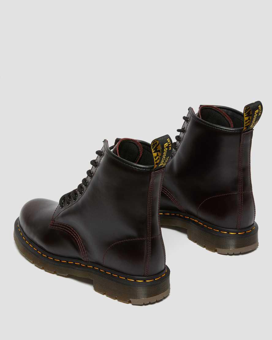 Dr Martens 1460 Slip Resistant Atlas Leather Lace Up Miesten Nilkkurit Viininpunainen  Suomi |  6132XQPUN