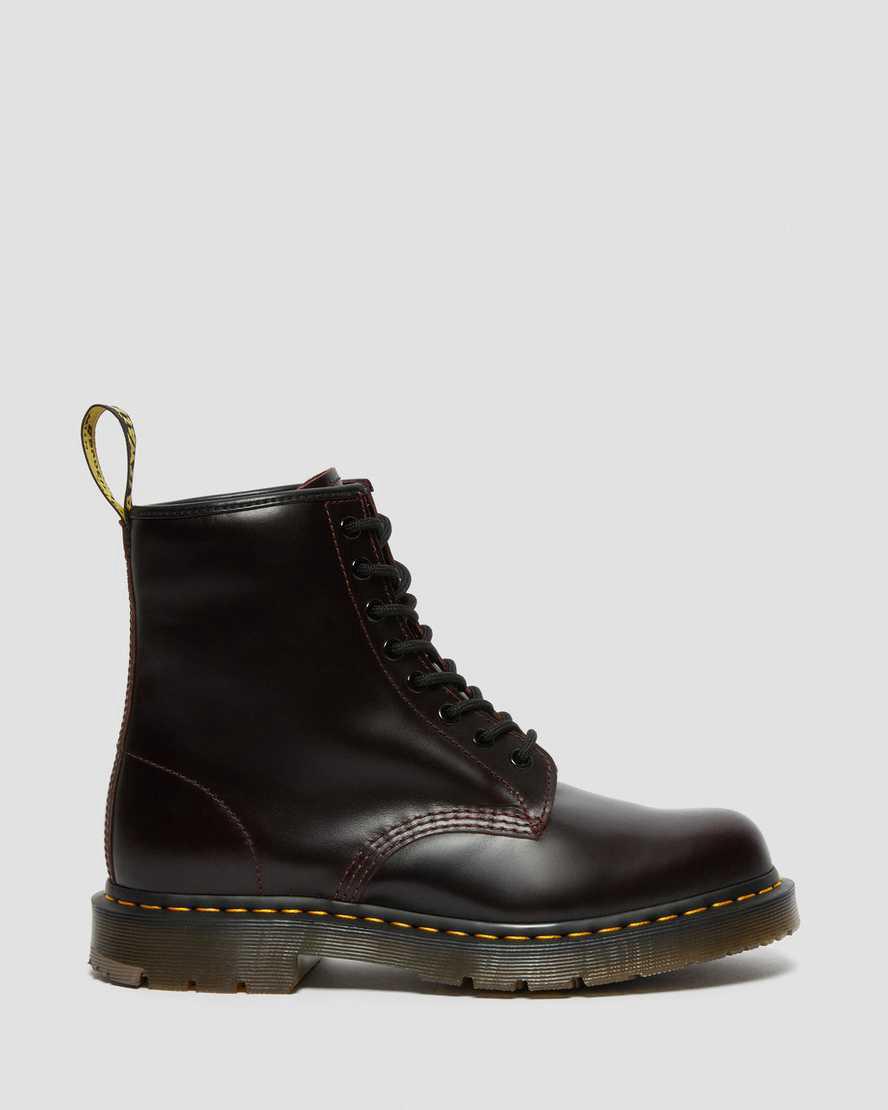 Dr Martens 1460 Slip Resistant Atlas Leather Lace Up Miesten Nilkkurit Viininpunainen  Suomi |  6132XQPUN